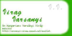 virag varsanyi business card