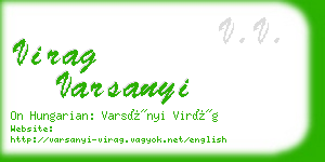 virag varsanyi business card